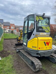 Kleine kraanmachine voor bouw- en grondwerken