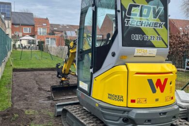 Kleine kraanmachine voor bouw- en grondwerken